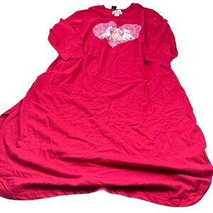 Anthony Richards Women's Size 1X Nightgown Heart & Puppy Print